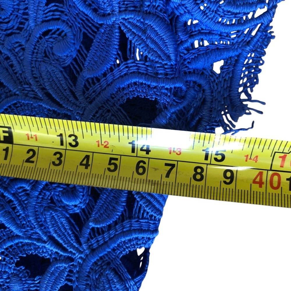 Zara Cobalt Lace Sheath Dress - Picture 11 of 15